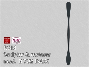 Nóż do rzeźby i prac konserwatorskich RGM ze stali INOX Black Finishing mod. 702 