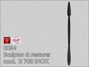 Nóż do rzeźby i prac konserwatorskich RGM ze stali INOX Black Finishing, mod. 708