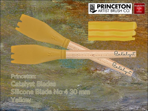 Princeton Catalyst Silicone Blade No 4 Yellow 30 mm.jpg