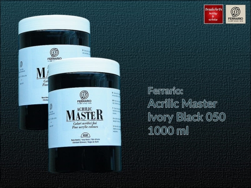 Ferrario Acrylic Master Ivory Black 050  1000 ml.jpg