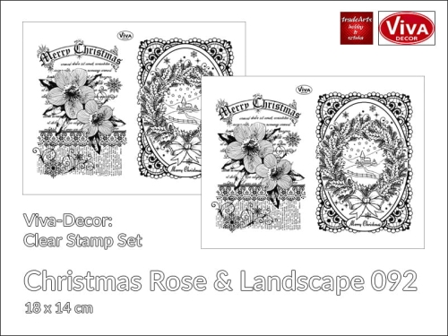 Viva Decor Clearstamp Christmas Rose &amp; Landscape 092.jpg