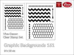 Stempel silikonowy przezroczysty Clearstamps Viva Decor, wzór 161: Tła graficzne