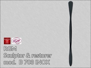Nóż do rzeźby i prac konserwatorskich RGM ze stali INOX Black Finishing, mod. 703