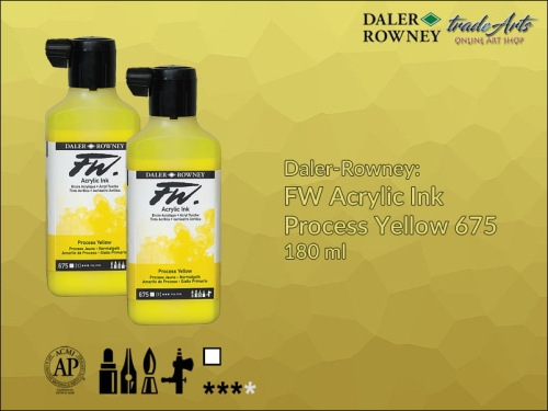 Daler-Rowney FW Acrylic Ink Process Yellow 675, 180 ml.jpg