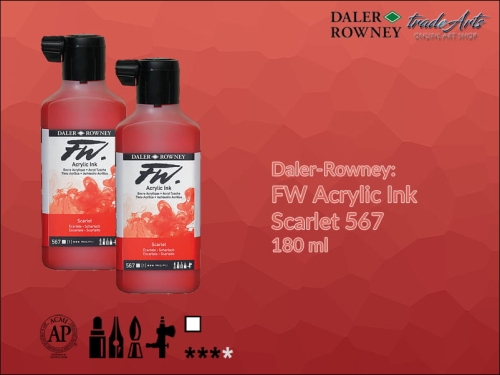 Daler-Rowney FW Acrylic Ink Scarlet 567, 180 ml.jpg
