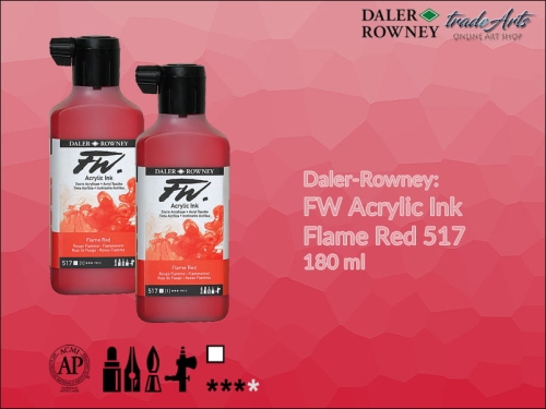 Daler-Rowney FW Acrylic Ink Flame Red 517, 180 ml.jpg