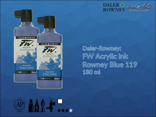 Daler-Rowney FW Acrylic Ink Rowney Blue 119, 180 ml.jpg