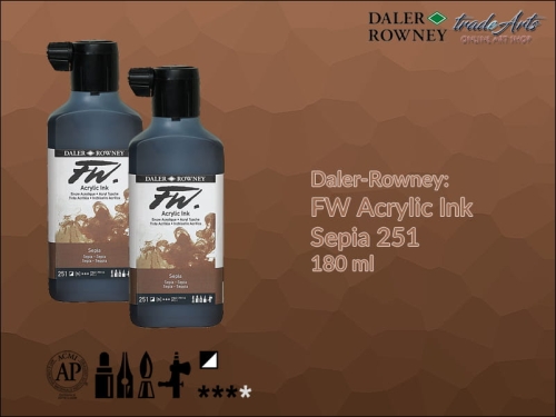 Daler-Rowney FW Acrylic Ink Sepia 251, 180 ml.jpg