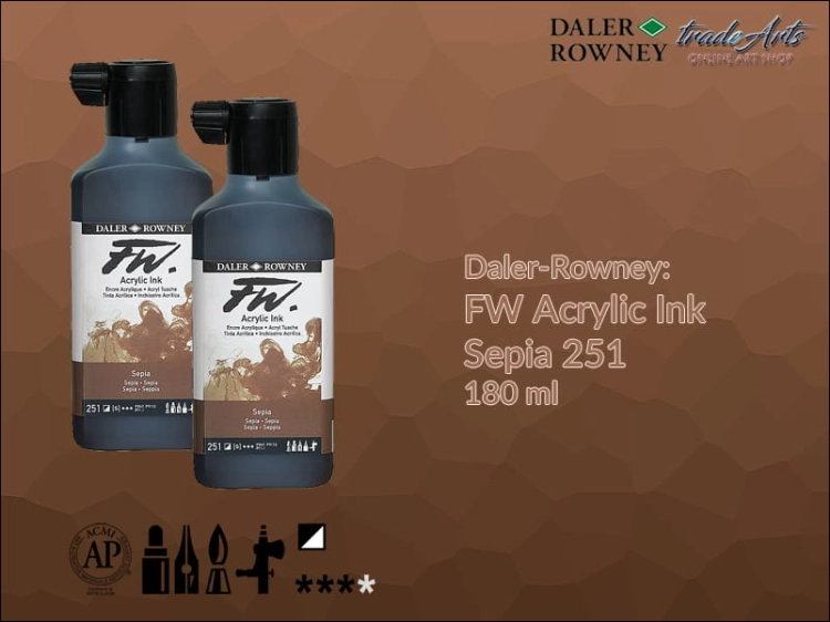Daler-Rowney FW Acrylic Ink Sepia 251, 180 ml.jpg