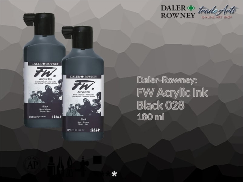 Daler-Rowney FW Acrylic Ink Black 028, 180 ml.jpg