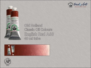 Farba olejna Old Holland Classic Oil Colours, kolor: English Red A63, tuba 40 ml