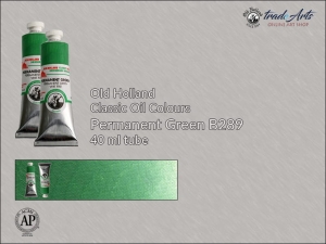 Farba olejna Old Holland Classic Oil Colours, kolor: Permanent Green B289, tuba 40 ml 