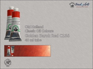 Farba olejna Old Holland Classic Oil Colours, kolor: Golden Barok Red C136, tuba 40 ml 