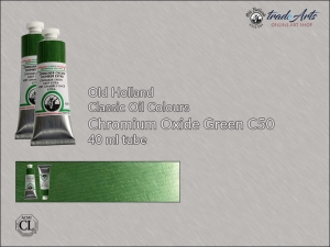 Farba olejna Old Holland Classic Oil Colours, kolor: Chromium Oxide Green C50, tuba 40 ml 
