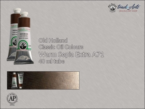Farba olejna Old Holland Classic Oil Colours, kolor: Warm Sepia Extra A71, tuba 40 ml 