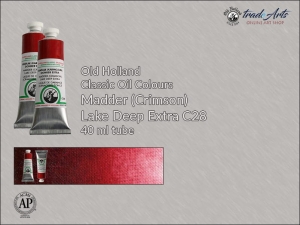 Farba olejna Old Holland Classic Oil Colours, kolor: Madder (Crimson) Lake Deep Extra C28, tuba 40 ml 