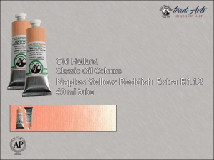 Farba olejna Old Holland Classic Oil Colours, kolor: Naples Yellow Reddish Extra B112, tuba 40 ml  