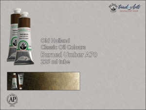 Farba olejna Old Holland Classic Oil Colours, kolor: Burned Umber A70, tuba 225 ml  