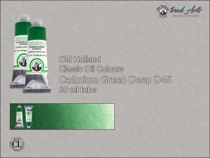 Farba olejna Old Holland Classic Oil Colours, kolor: Cadmium Green Deep D45, tuba 60 ml 