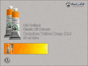 Farba olejna Old Holland Classic Oil Colours, kolor: Cadmium Yellow Deep D16, tuba 60 ml 