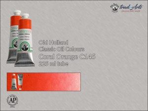 Farba olejna Old Holland Classic Oil Colours, kolor: Coral Orange C145, tuba 225 ml    