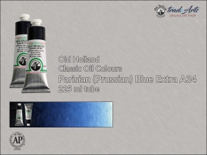 Farba olejna Old Holland Classic Oil Colours, kolor: Parisian (Prussian) Blue Extra A34, tuba 225 ml   