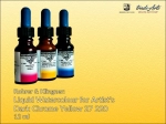 Farba akwarelowa w płynie Liquid Watercolour for Artist's Rohrer & Klingner,  kolor:  Dark Chrome Yellow 220, opak. 12 ml 