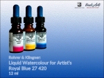 Farba akwarelowa w płynie Liquid Watercolour for Artist's Rohrer & Klingner,  kolor: Royal Blue 420, opak. 12 ml 