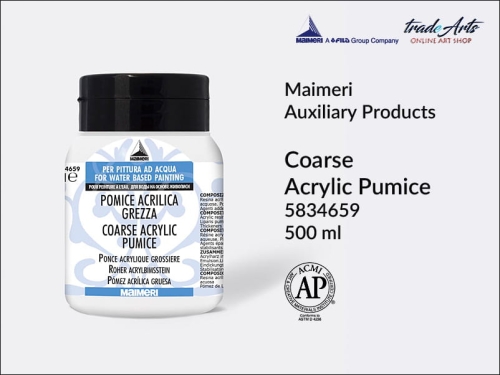 Maimeri Coarse Acrylic Pumice pasta pumeksowa gruboziarnista,  pasta pumeksowa do modelowania Maimeri Coarse Acrylic Pumice, pasta pumeksowa gruboziarnista akrylowa Maimeri, pasty pumeksowe modelujące, pasta strukturalna pumeksowa,