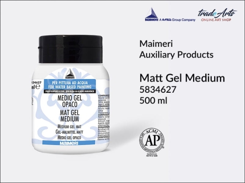Maimeri Mat Gel Medium żel matowy do farb akrylowych, żel matowy do akryli Maimeri Mat Gel Medium, medium żelowe matowe do farb akrylowych, żele do farb akrylowych, media do farb akrylowych,