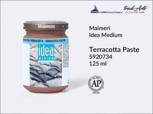 Pasta terakotowa 734 Maimeri Idea Medium, Maimeri Idea Medium - pasta terakotowa 734 do zdobień, pasta terakotowa, pasty modelarskie, tradearts,