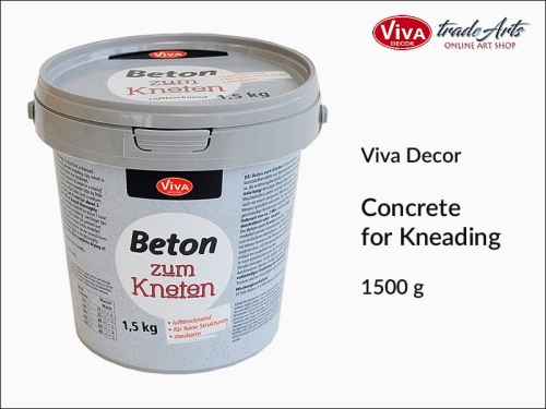 Beton plastyczny beton zum Kneten Viva Decor,
Viva Decor  beton plastyczny Beton zum Kneten, beton do ugniatania, beton kreatywny, masa plastyczna Viva Decor, masa odlewnicza Viva Decor, tradearts,