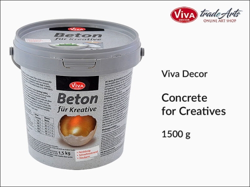 Beton w proszku Beton fur Kreative Viva Decor,
Viva Decor  beton w proszku Beton fur Kreative, beton kreatywny,  masa plastyczna Viva Decor, masa odlewnicza Viva Decor, tradearts,