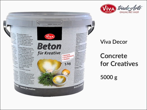 Beton w proszku Beton fur Kreative Viva Decor,
Viva Decor  beton w proszku Beton fur Kreative, beton kreatywny,  masa plastyczna Viva Decor, masa odlewnicza Viva Decor, tradearts,