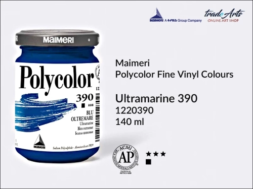 Maimeri Polycolor farba akrylowa Ultramarine 390 opak. 140 ml, farba akrylowa 140 ml Maimeri Polycolor, Polycolor farba akrylowa 140 ml Ultramarine 390, farby akrylowe Polycolor, akryle, farby akrylowe,