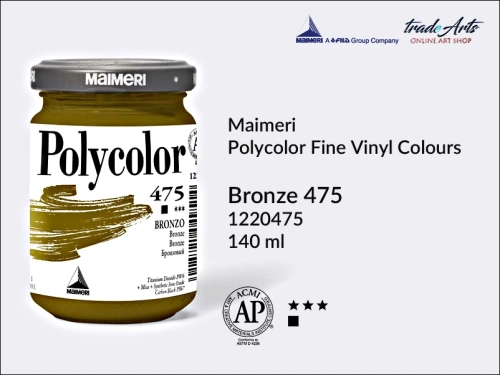 Maimeri Polycolor farba akrylowa Bronze 475 opak. 140 ml, farba akrylowa 140 ml Maimeri Polycolor, Polycolor farba akrylowa 140 ml Bronze 475, farby akrylowe Polycolor, akryle, farby akrylowe,