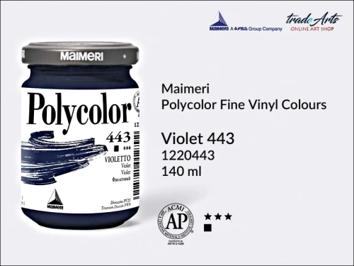 Maimeri Polycolor farba akrylowa Violet 443 opak. 140 ml, farba akrylowa 140 ml Maimeri Polycolor, Polycolor farba akrylowa 140 ml Violet 443, farby akrylowe Polycolor, akryle, farby akrylowe,