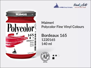 Farba akrylowo-winylowa Maimeri Polycolor Fine Vinyl Colours, kolor: Bordeaux 165, opak. 140 ml