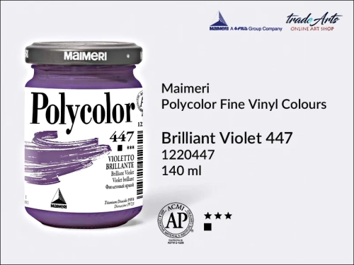 Maimeri Polycolor farba akrylowa Brilliant Violet 447 opak. 140 ml, farba akrylowa 140 ml Maimeri Polycolor, Polycolor farba akrylowa 140 ml Brilliant Violet 447, farby akrylowe Polycolor, akryle, farby akrylowe,