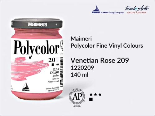 Maimeri Polycolor farba akrylowa Venetian Rose 209 opak. 140 ml, farba akrylowa 140 ml Maimeri Polycolor, Polycolor farba akrylowa 140 ml Venetian Rose 209, farby akrylowe Polycolor, akryle, farby akrylowe,
