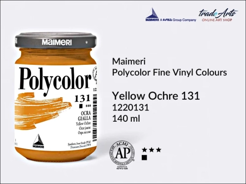 Maimeri Polycolor farba akrylowa Yellow Ochre 131 opak. 140 ml, farba akrylowa 140 ml Maimeri Polycolor, Polycolor farba akrylowa 140 ml Yellow Ochre 131, farby akrylowe Polycolor, akryle, farby akrylowe,