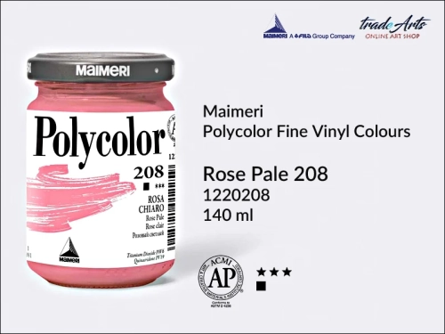 Maimeri Polycolor farba akrylowa Rose Pale 208 opak. 140 ml, farba akrylowa 140 ml Maimeri Polycolor, Polycolor farba akrylowa 140 ml Rose Pale 208, farby akrylowe Polycolor, akryle, farby akrylowe,