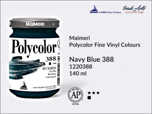 Farba akrylowo-winylowa Maimeri Polycolor Fine Vinyl Colours, kolor: Navy Blue 388, opak. 140 ml