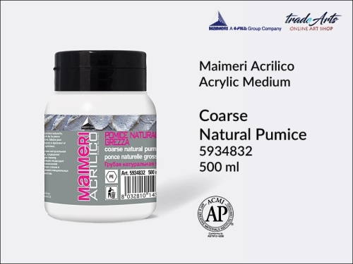Coarse Natural Pumice Maimeri Acrilico gruboziarnista pasta pumeksowa, pasta pumeksowa gruboziarnista Coarse Natural Pumice Maimeri Acrilico, pasta pumeksowa szara, pasty pumeksowe do farb akrylowych, pasta pumeksowa,