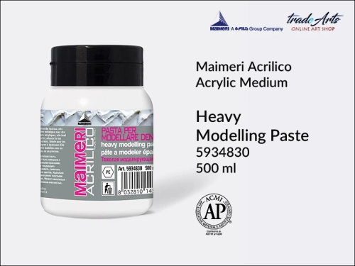 Pasta modelująca gęsta Hevay Modelling Paste 830 do farb akrylowych Maimeri Acrilico, Maimeri Acrilico - pasta modelująca  830 do farb akrylowych, pasta modelująca do akryli, farby akrylowe, tradearts,