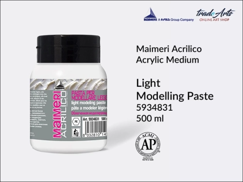 Pasta modelująca gęsta Hevay Modelling Paste 830 do farb akrylowych Maimeri Acrilico, Maimeri Acrilico - pasta modelująca  830 do farb akrylowych, pasta modelująca do akryli, farby akrylowe, tradearts,