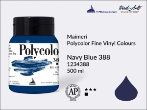 Farba akrylowo-winylowa Maimeri Polycolor Fine Vinyl Colours, kolor: Navy Blue 388, opak. 500 ml