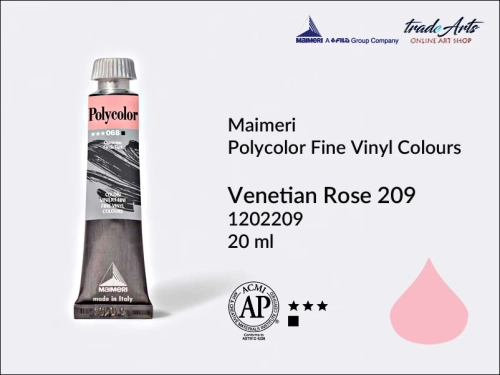 Maimeri Polycolor Venetian Rose 209 tuba 20 ml, Maimeri Polycolor farby akrylowe tubki 20 ml, farby akrylowo winylowe Maimeri Polycolor, farby akrylowe Polycolor , Polycolor farby akrylowe, Polycolor akryle,