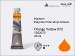 Farba akrylowo-winylowa Maimeri Polycolor Fine Vinyl Colours, kolor: Orange Yellow 072, tuba 20 ml