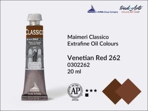 Farba olejna Maimeri Classico, kolor: Venetian Red 262, tuba 20 ml